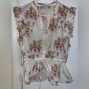 Carolina K floral shirt M (Anthropologie) soft and luxurious